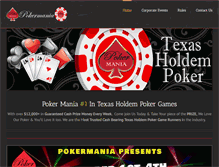 Tablet Screenshot of pokermania.com.au